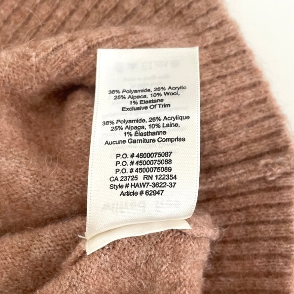 Aritzia Wilfred Free Faretta Off Shoulder Crow Neck Sweater - Picture 10 of 10